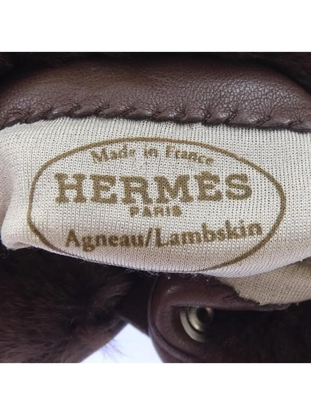 Hermes Glove Brown